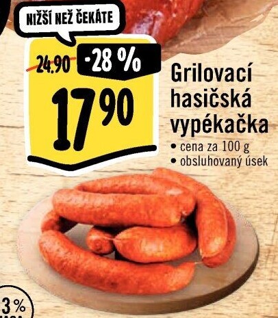 Klobása hasičská vypékačka