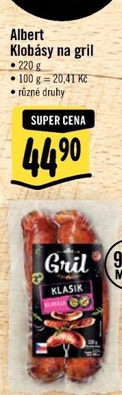 Klobásy na gril Albert Gril
