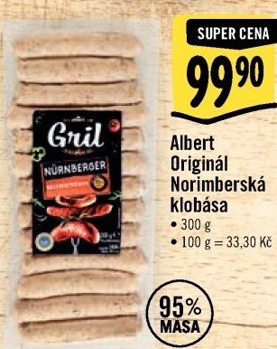Norimberská klobása originál Albert Gril
