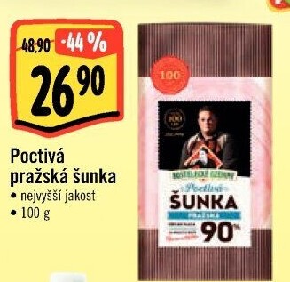 Poctivá pražská šunka nejvyšší jakosti Kostelecké uzeniny