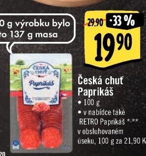 Salám Paprikáš Česká chuť