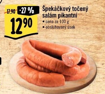 Salám špekáčkový pikantní točený