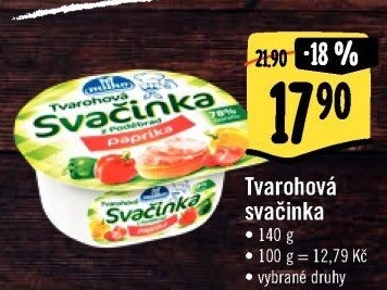 Svačinka zeleninový tvaroh Milko