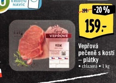 Vepřová pečeně s kostí Albert