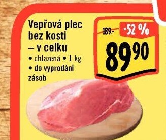 Vepřová plec bez kosti