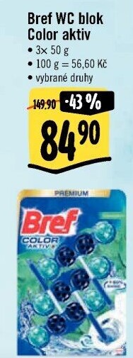 WC blok tuhý Color Aktiv Bref