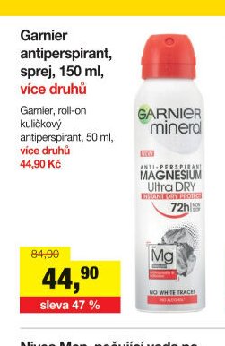 Garnier antiperspirant, sprej, 150 ml, více druhů