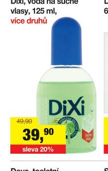 Dixi, voda na suché vlasy, 125 ml, více druhů