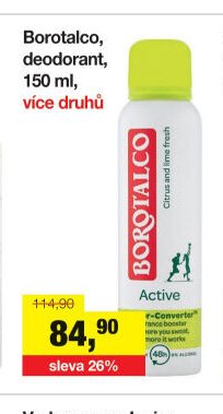 Borotalco, deodorant, 150 ml, více druhů