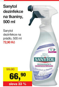 Desinfekční čistič na tkaniny Sanytol