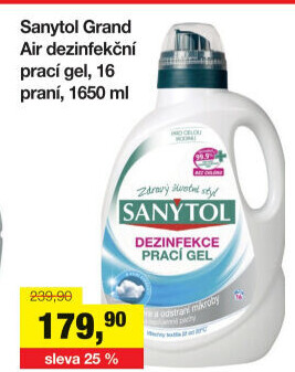 Dezinfekční prací gel Sanytol