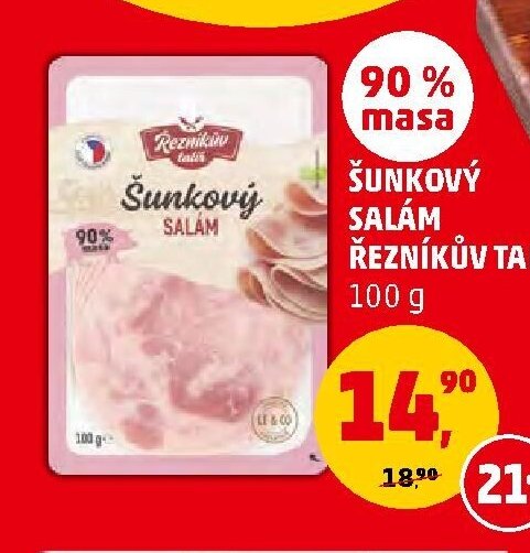 ŠUNKOVÝ SALÁM ŘEZNÍKŮV TALÍŘ