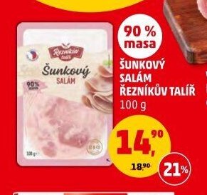 ŠUNKOVÝ SALÁM ŘEZNÍKŮV TALÍŘ 100 g