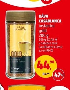 KÁVA CASABLANCA instantní gold 200 g