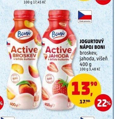 Jogurtový nápoj Boni
