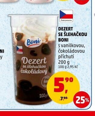 Dezert se šlehačkou Boni