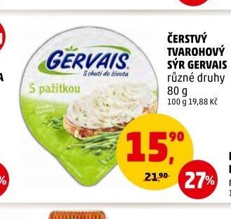 Čerstvý tvarohový sýr Gervais