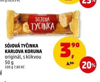 Sójová tyčinka Karlova Koruna