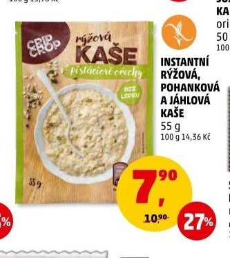 Instantní rýžová a jáhlová kaše