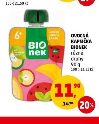 Ovocná kapsička Bionek