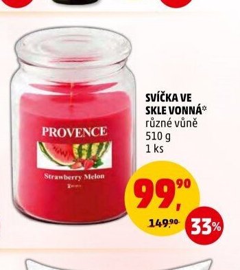 SVÍČKA VE SKLE VONNÁ