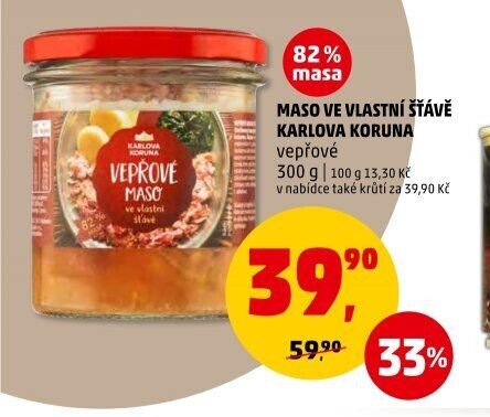 Maso ve vlastní šťávě Karlova Koruna
