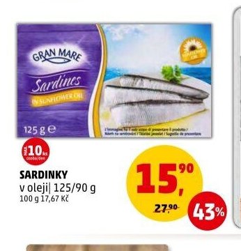 Sardinky v oleji