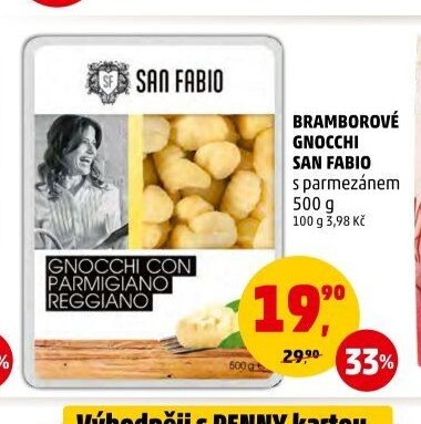 Bramborové gnocchi San Fabio s parmezánem