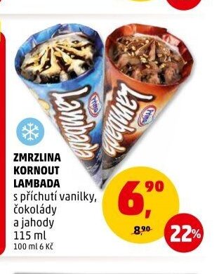 Zmrzlina kornout Lambada