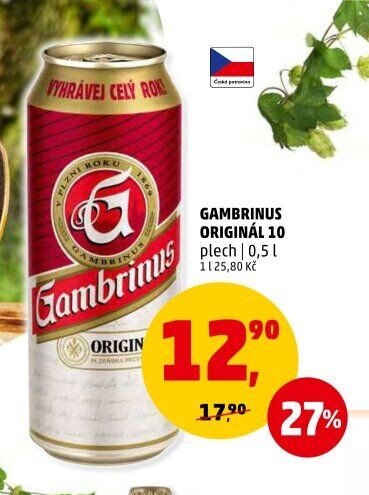 Gambrinus Originál 10
