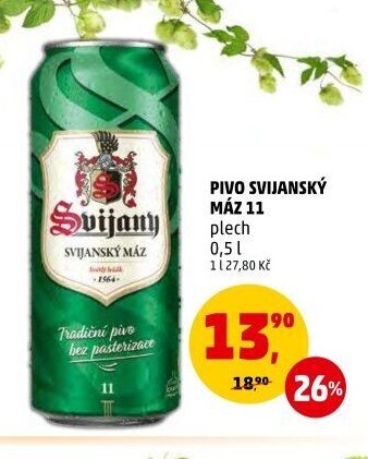 Pivo Svijanský Máz 11