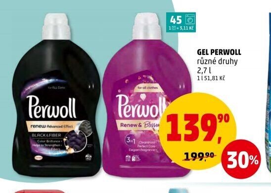 GEL PERWOLL různé druhy 2,7 l