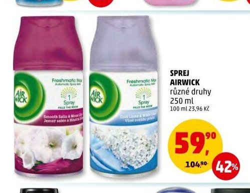 SPREJ AIRWICK různé druhy 250 ml