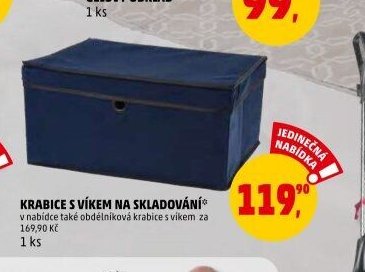 KRABICE S VÍKEM NA SKLADOVÁNÍ
