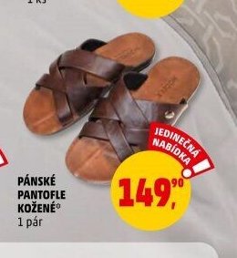 PÁNSKÉ PANTOFLE KOŽENÉ