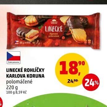 LINECKÉ ROHLÍČKY KARLOVA KORUNA polomáčené 220 g