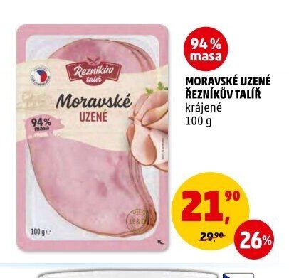 MORAVSKÉ UZENÉ ŘEZNÍKŮV TALÍŘ