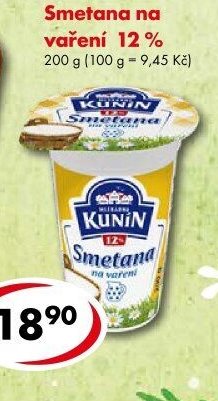 Smetana na vaření 12%