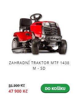 Zahradní traktor MTF 1438 M - SD - Mountfield akcniletaky.com