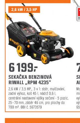 SEKAČKA BENZINOVÁ RIWALL RPM 4235
