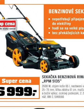 SEKAČKA BENZINOVÁ RIWALL PRO RPM 5135
