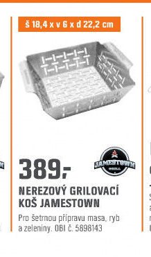 NEREZOVÝ GRILOVACÍ KOŠ JAMESTOWN