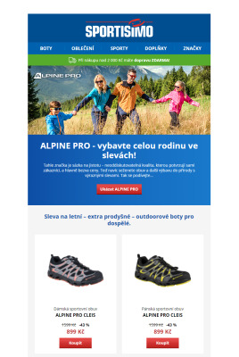 akční leták Sportisimo 3.5.2022-8.5.2022