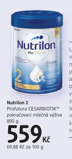 Nutrilon 2 Profutura CESARBIOTIK™ pokračovací mléčná výživa 800 g