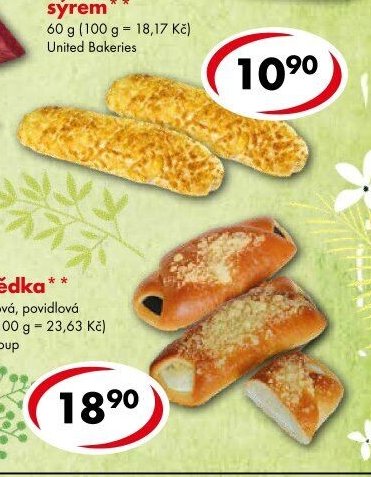 Rohlík sypaný sýrem 60 g