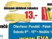 Latexové úklidové rukavice