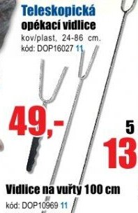 Teleskopická opékací vidlice
