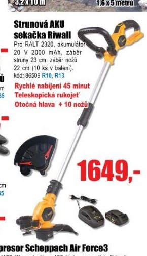Strunová AKU sekačka Riwall