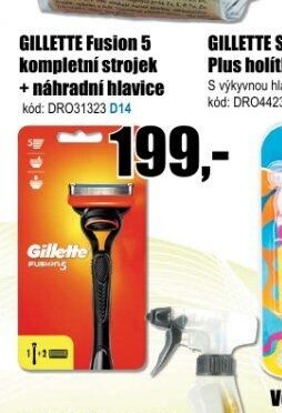 Gillette Fusion 5 kompletní strojek + náhradní hlavice