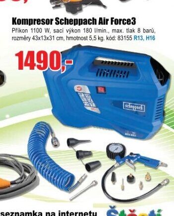 Kompresor Scheppach Air Force 3